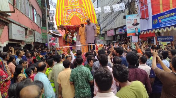 ময়মনসিংহে শ্রীশ্রী জগন্নাথ দেবের উল্টো রথযাত্রা